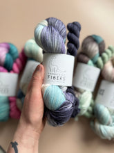 Load image into Gallery viewer, Twilight Tides and Deep Current Sock Set { Dye to Order }