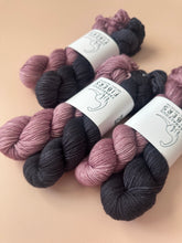 Load image into Gallery viewer, Mulberry Moon + Lava Rocks Half Skein Set { In Stock }