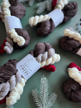 Load image into Gallery viewer, Cocoa &amp; Candy Cane Sock Set { Dye to Order }