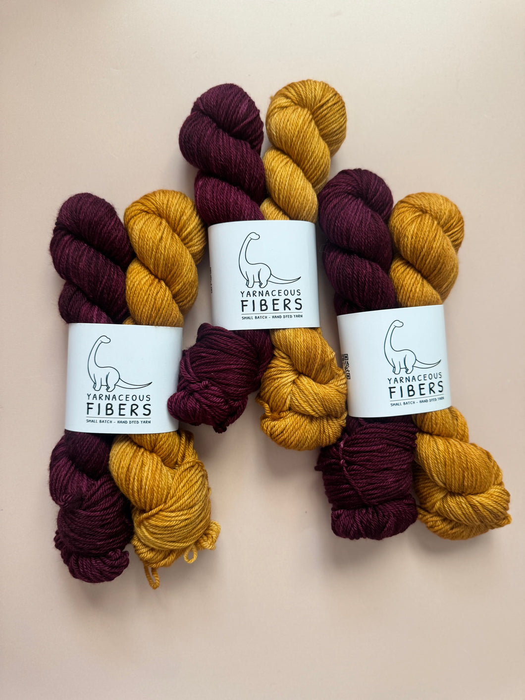 Butternut + Cranberry Wine Half Skein Set { In Stock }