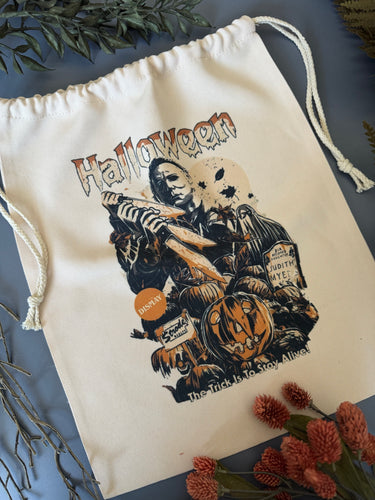 Halloween Drawstring Project Bag { In Stock }