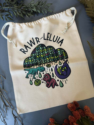 Rawrelueia Drawstring Project Bag { In Stock }