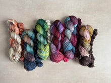 Load image into Gallery viewer, Attracted to Pie + Fall Leaves Sock Set - Stars Hollow { Dye to Order }