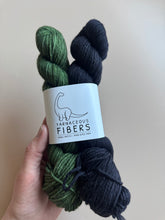 Load image into Gallery viewer, Evergreen + Lava Rocks Half Skein Set { In Stock }