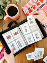 Load image into Gallery viewer, Doodle Card Binder | 4 Pocket { In Stock }