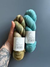 Load image into Gallery viewer, Painted Pots Shawl Set { Dye to Order }
