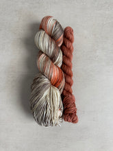 Load image into Gallery viewer, Attracted to Pie + Fall Leaves Sock Set - Stars Hollow { Dye to Order }