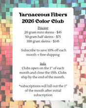 Load image into Gallery viewer, 2026 Color Club Yarn Club { Monthly Option }