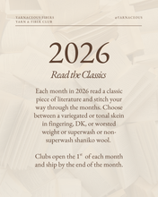 Load image into Gallery viewer, Classic Literature Tonal Yarn &amp; Fiber Club { Full Year Option }
